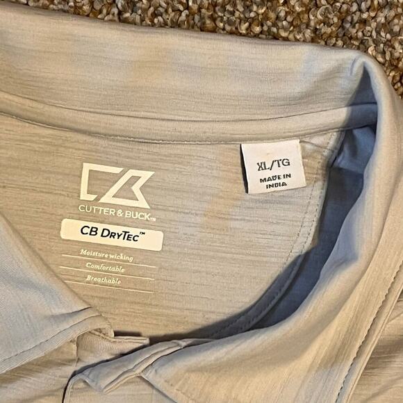 Cutter & Buck University of Alabama Button Down Shirt. Gray. Size XL - Picture 3 of 8